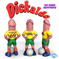 dickaldo.jpg STL-Datei Dickaldo Keine Unterstützung・Design für den 3D-Druck zum Herunterladen