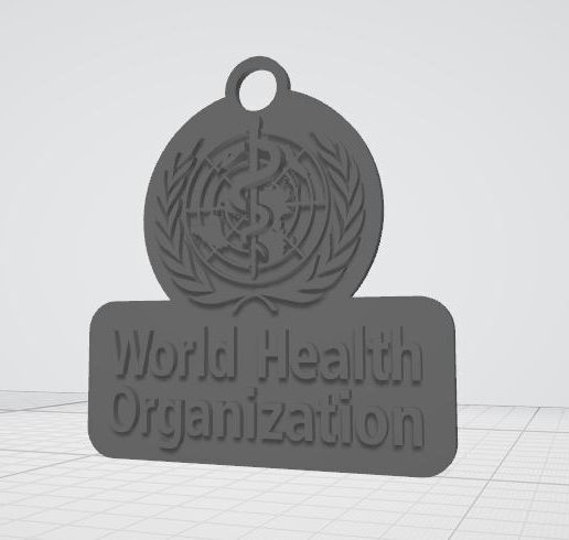 OMS key ring / Porte clé WHO
