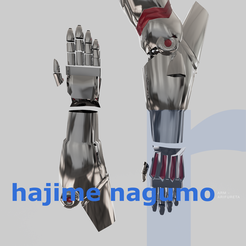 hn.png Hajime Nagumo Arm | Cosplay 3D Print Files