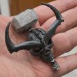 P1010022.jpg Download free STL file Surtur's Skull with Thor's Hammer (Ragnarok) • 3D printing model, dancingchicken
