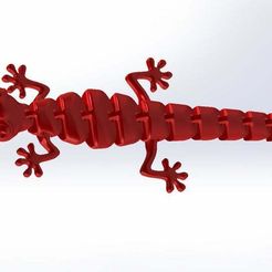 Lagarto_Keychain_v2.JPG Бесплатный STL файл Lizard Keychain V2・Шаблон для загрузки и 3D-печати
