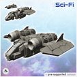 1-PREM-WB-VE-V01.jpg Sci-Fi air vehicles pack No. 1 - Future Sci-Fi SF Post apocalyptic Tabletop Scifi Wargaming Planetary exploration RPG Terrain