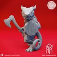 hd - YASASHIIKYOJINSTUDIO - PRE-SUPPORTED Kobold Hatchet - Tabletop Miniature (Pre-Supported)