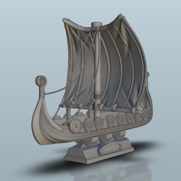 2.jpg Download STL file Viking war longship - SAGA Flames of war Bolt Action Medieval Age of Sigmar Warhammer • 3D printing model, Hartolia-Miniatures