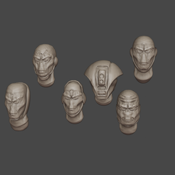 maletauhead.png Free 3D file Male Tau Heads・3D printable object to download