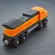 2020_02_08_0042.jpg Toy Train BNSF locomotive BRIO / IKEA compatible