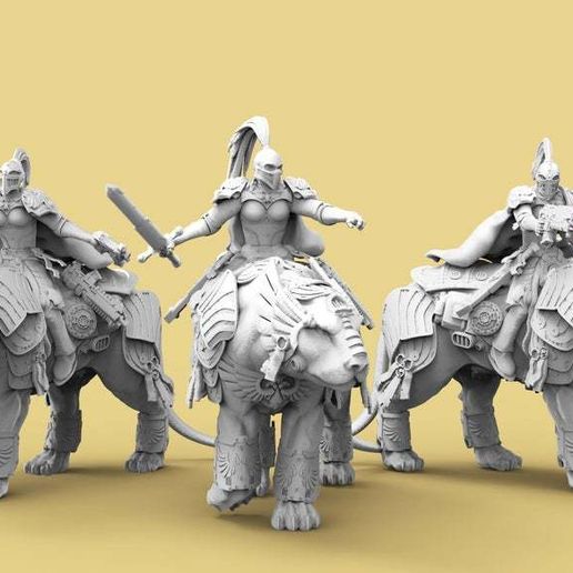 Emperor's Lionesses 3D model