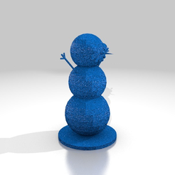 ollaf1.png 3D-Datei Schneemann kostenlos・Vorlage für den 3D-Druck zum herunterladen