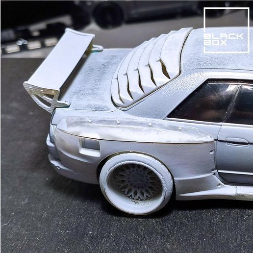 🪶 GTR R32 Louver and Wing for 1/24 and 1/64・ 3D File for ・Cults