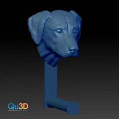 STL-00066-Toilettenpapier_Halter-für-Ridgeback.jpg STL file Toilet paper holder with Rhodesian Ridgeback head・3D printable model to download