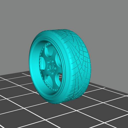 🚗 Stretched Tires・Free STL File for ・Cults