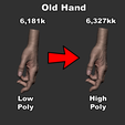 Promotional_01.png Old Hand - Realistic 3D Model