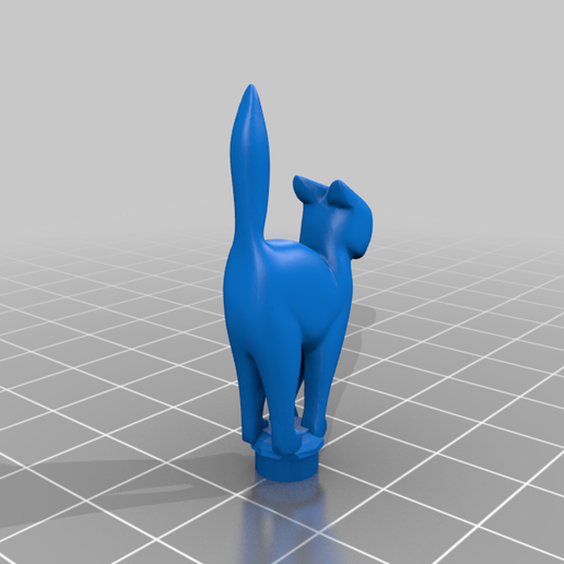 Brick compatible cat on one stud - 3D model önizlemesi