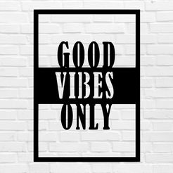 murbrique.jpg STL file Good vibes wall decoration・3D print design to download