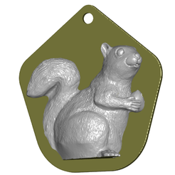 squirrelfront.png Free STL file Wind Chime Upgrade – 3d Squirrel Sail – Wind Catcher・3D printing idea to download, ToaKamate
