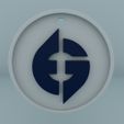 01.jpg Archivo OBJ Llavero con logotipo EG・Diseño para descargar y imprimir en 3D