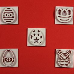 Set-(1).jpg STL-Datei Easter Eggs Embosser Polymer Stamps for Clay & Hobbies kostenlos herunterladen • Vorlage für den 3D-Druck, blanafactory