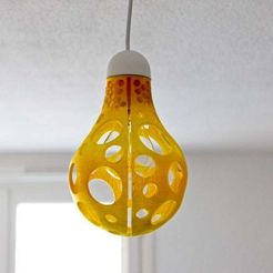 Ampoule_3.jpg Free STL file Lampshade bulb・3D printing template to download