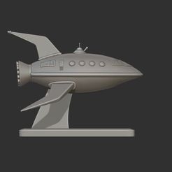 1.jpg STL file futurama ship planet express ship・3D printer model to download