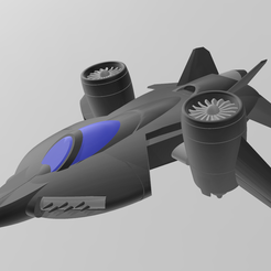 Untitled4.png Free STL file Dragonfly Strike VTOL・3D printing idea to download