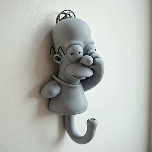 Modern Man Head Wall Hook Decorative Wall Mounted Organizer