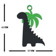 Amargasaurus1Ear1.jpg Brincos de dinossauro (Amargasuarus) com palmeira