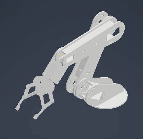 Articulated wooden robotic arm