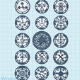 15-Archangels-Seals.png Solomon's Seals of Archangels, Grimoire Book of Spells, angel invocation, Archangels Sigils medallion, Archangel Michael, Archangel Gabriel, Metatron