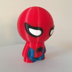 Spiderman.JPG Free 3D file Spiderman Figurine 4 colors・3D print design to download, helisud