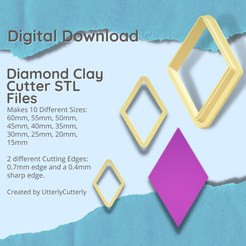 a-paper-plate2-Instagram-Post-Presentation-43-Instagram-Post-Square.png Fichier 3D Diamond Clay Cutter - STL Digital File Download- 10 sizes and 2 Cutter Versions・Plan à imprimer en 3D à télécharger, UtterlyCutterly