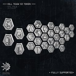 +++ KILL TEAM Ve TOKEN +++ Kill Team token set V2 - for warhammer 40k Kill Team
