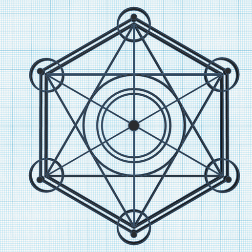 metatron-cube.png 3D file Sacred geometry, Flower of Life, Seed of Life, Metatron's Cube, Merkaba, platonic solids PACK of 7 models・3D printable model to download, Allexxe