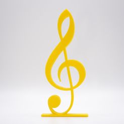 DSC02247.jpg Music Symbol Notation Treble Clef Toy Gift 3D