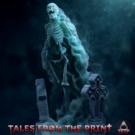 Ghost- Phantom- Spirit - One part and multipart versions with and without tombstones HIGH QUALITY by Tales From The Print 3D model