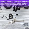 MRCC_MrCrawley_Complete_15.jpg MyRCCar Mr. Crawley Complete. 1/10 Customizable RC Rock Crawler Chassis with Portal Axles and Gearbox