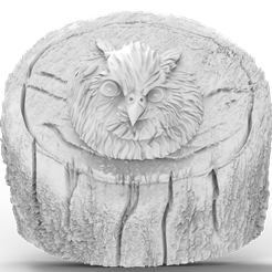 Owl-2.png 3D Model STL File for CNC Router/Laser & 3D Printer Owl 2