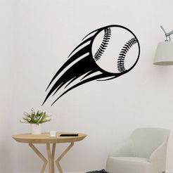 sample.jpg Décor mural 2D aérodynamique pour le baseball