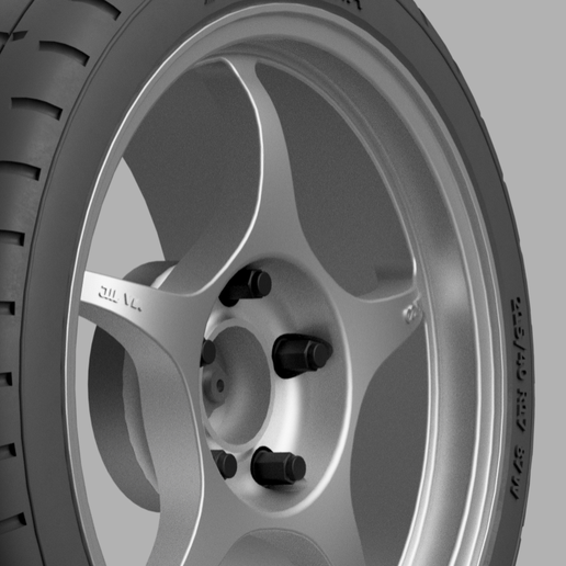 🚗 1/24 17x8 Enkei RP01 5x114.3 wheels・ 3D File for 3D printing
