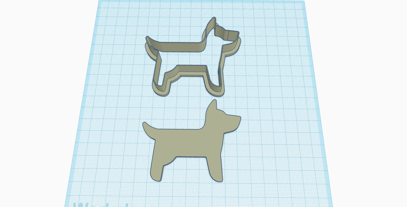 dog-4-cutter-1.png Archivo STL Cortador de galletas, cortador de arcilla polimérica en forma de perro, cachorro, perrito, set 5PCS・Idea de impresión 3D para descargar, Allexxe