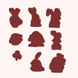 3.png Easter Bunny Cookies Cutters Set 4