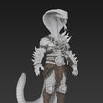 Anthropomorphic-Cobra-12.jpg Anthropomorphic Cobra Warrior Snake Man 3D Print File