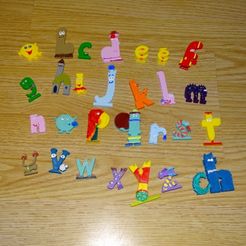 1.JPG Free STL file Letters Alphas・Object to download and to 3D print