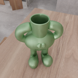 untitled4.png 3D Cute Monster Vase with 3D Stl File & Flower Vase, Valentine Gift, 3D Printed Decor, Cute Vase, Small Vase, Valentine Decor, Unique Vase