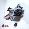 3.1.jpg Gecko Bricks Wall mount for the Star Wars UCS Venator 75367