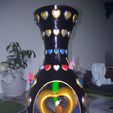 LE VASE COEURS ET FLEURS ET UN JOLI SNAIL, imprimés en place sans support