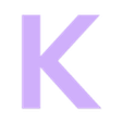 K.STL 3D font "Keep Calm" | Police 3D