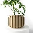 misprint-8612-2.jpg The Panu Planter Pot with Drainage | Tray & Stand Included | Modern and Unique Home Decor for Plants and Succulents  | STL File