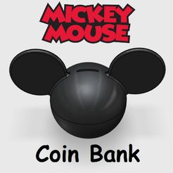 1.jpg Mickey Mouse Head Coin Bank