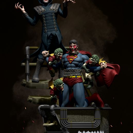 Batman Who Laughs x Superman - 1/6 Scale printable STL 3D model