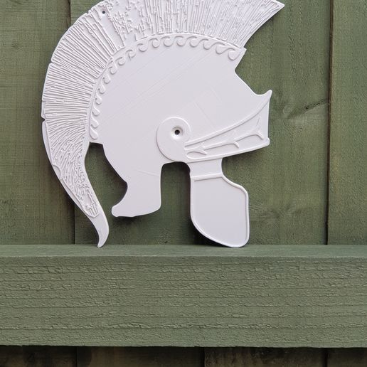 Roman Helmet flat wall mounted 3D model